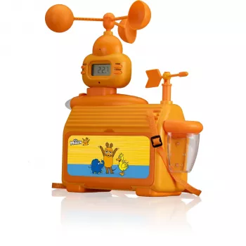 DieMaus Weather Station for Kids - Educational Science Kit with Thermometer, Rain Gauge, Anemometer, Wind Vane