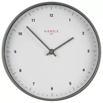 KIENZLE DCF Radio-Controlled Wall Clock Classic 25 cm, White