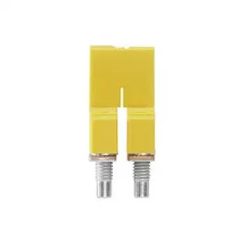 Weidmüller WQV 4/2 Šķērssavienotājs, 2 Poli, 4 mm², Dzeltens, 50 Gabali