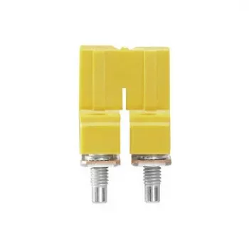Weidmüller WQV 6/2 Cross-Connector, 2 Poles, 6 mm², Polyamide, Yellow, UL 94 V-0, 50 Pieces