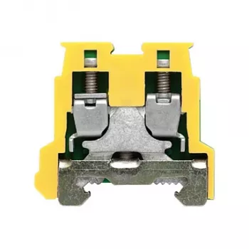 Weidmüller Aizsargzemējuma spaiļu bloks AKE 2.5, zaļš/dzeltens, 2,5 mm², skrūvju savienojums