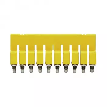 Weidmüller WQV 2.5/10 Šķērssavienotājs, 10 Poli, 2.5 mm², Dzeltens, Poliamīds, 20 Gabali