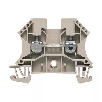 Weidmüller Caurvades spaiļu bloks, skrūvju savienojums, 4 mm², 32 A, 800 V, bēšs, DIN sliedes montāža, 100 gab.