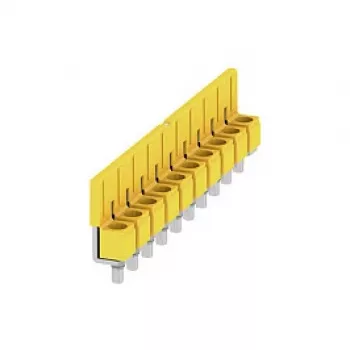 Weidmüller WQV 6/10 Cross-Connector, 2-Pole, 8 mm Pitch, Yellow, Polyamide, 20 Pieces