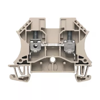 Weidmüller Caurplūdes spaiļu bloks, skrūvju savienojums, 800 V, 41 A, 6 mm², bēšs, 100 gab.