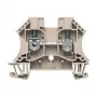 Weidmüller Caurplūdes spaiļu bloks, skrūvju savienojums, 800 V, 41 A, 6 mm², bēšs, 100 gab.
