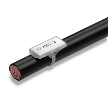 Weidmüller WKM 18/43 Clip-on vadu marķētājs, melns, polipropilēns, 11,5 mm, 100 gab.