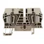 Weidmüller ZDU 6 caurlaides spaiļu bloks, atsperes skavas savienojums, 6 mm², bēšā krāsā, 50 gabali