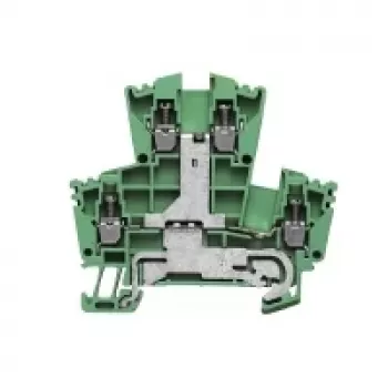 Weidmüller Caurplūdes spaiļu bloks, skrūvju savienojums, 2,5 mm², 24 A, 800 V, zaļš, 100 gab.