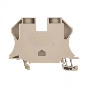 Weidmüller 1040400000 - 16 mm² Skrūvju savienojuma spaiļu bloks, 1000 V, 76 A, DIN sliede, tumši bēšs
