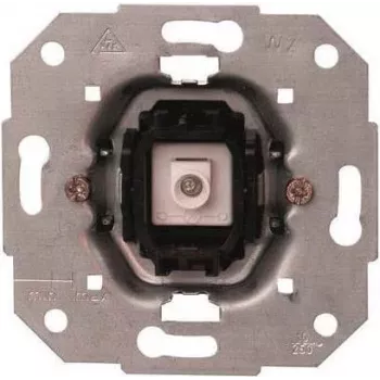 Heinrich Kopp 504600007 Gaismas slēdža ieliktnis, divvirzienu slēdzis, alumīnijs, 10A 250V, IP20, iegremdēts, skrūvju spailes, sērijai HK05/HK07