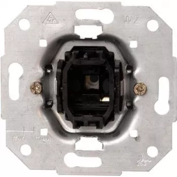 HEINRICH KOPP Sērijas slēdža ieliktnis 10A 250V Melns Metālisks IP20