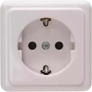 Heinrich Kopp Schuko kontaktligzda virsmas montāžai 1-vietīga 16A 250V Arktiski balta 101802000
