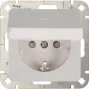 Heinrich Kopp HK02 Schuko kontaktligzda ar paaugstinātu pieskārienaizsardzību, tīri balta (RAL 9010), iegremdēta
