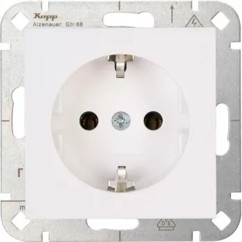 Heinrich Kopp HK07 Schutzkontakt kontaktligzda Pure White 949329007