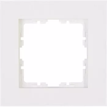 HEINRICH KOPP Pārsega rāmis 1-vietīgs HK07 PURE (86 x 86 x 9,5 mm, IP20, Skavas stiprinājums) - Tīri balts (406829005)