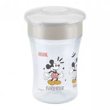 NUK Disney Mickey Mouse Magic Cup 230ml - Pelēks - Polipropilēns - Dzeramā krūzīte
