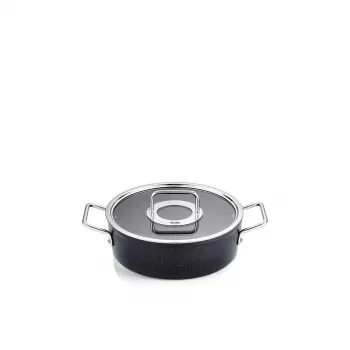 Fissler Adamant CA 24cm Katliņš ar Stikla Vāku, 4.2L, Piemērots Indukcijai, Nelīpošs, Ražots Vācijā