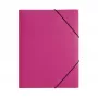 PAGNA Document Folder A4 Polypropylene Pink Elastic Band Portrait