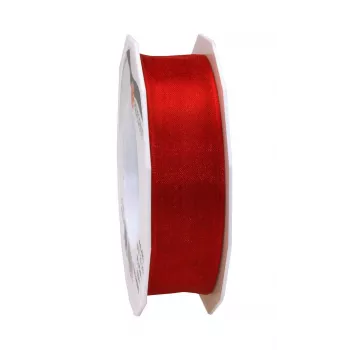 C.E. Pattberg Four Seasons Satin Matte dāvanu lente sarkana 25 mm x 25 m