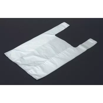 Vereinigte Papierwarenfabriken 1000 T-krekla iepirkumu maisiņi balti HDPE 260x120x500 mm 12 µm