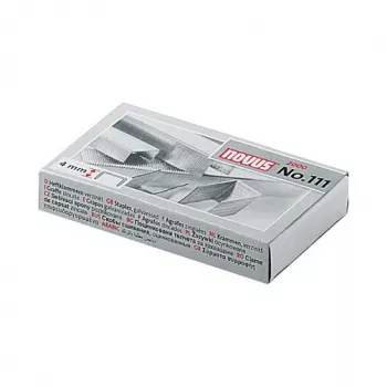 Novus No.111 Skavas - 4 mm - 2000 skavas - 15 lapas - Metāls - Pelēks