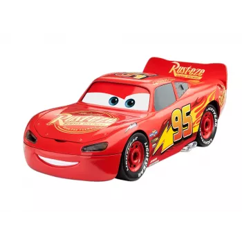 Revell Build & Play Disney Pixar Cars Lightning McQueen Transportlīdzeklis ar Gaismu un Skaņu, 1:20 Mērogs, Saliekamais Modelis