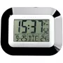 TFA 60.4503 Radio Controlled Wall Clock Digital Alarm Clock Black
