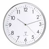 TFA 60.3514 Balts/Sudrabs Analogais ar Radiosinhronizāciju Sienas Pulkstenis
