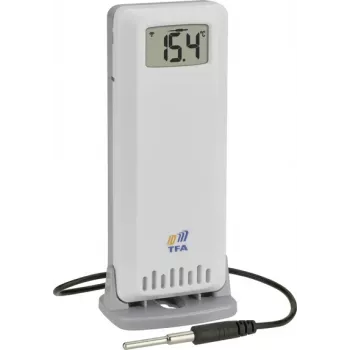 TFA 30.3902.02 ID-A3 2-kārtains temperatūras sensors ar zondi, balts