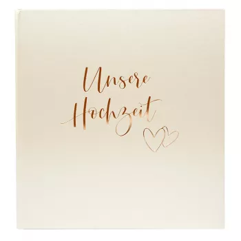 Goldbuch Herzklopfen Kāzu fotoalbums 30x31 cm 60 baltas lapas Modelis 08174