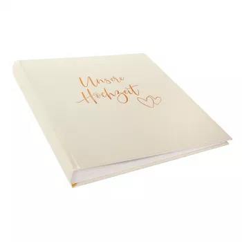 Goldbuch Herzklopfen Kāzu fotoalbums 30x31 cm 60 baltas lapas Modelis 08174
