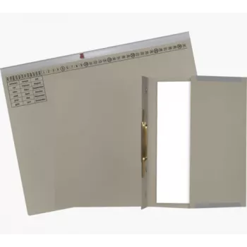 Exacompta 370110B Parastā mapes vāka mape - Kartons - Pelēks - 320 g/m² - 265 x 316 mm