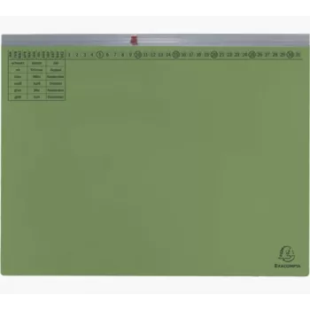 Exacompta 370125B Parastā mapju mape - Kartons - Zaļa - 320 g/m² - 265 mm - 316 mm