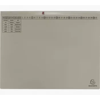 Exacompta 370310B - Parastā mapju mape - Kartons - Pelēka - 320 g/m² - 265 x 316 mm - A4