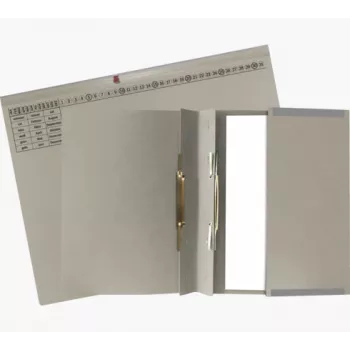Exacompta 370310B - Parastā mapju mape - Kartons - Pelēka - 320 g/m² - 265 x 316 mm - A4