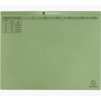 Exacompta 370325B Parastā mapes vāka mape - Kartons - Zaļš - 320 g/m² - 265 x 316 mm