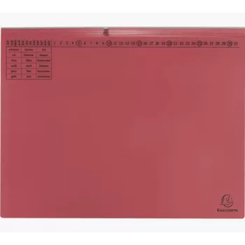Exacompta 370403B Parastā mapes vāka mape - Kartons - Sarkana - 320 g/m² - 265 x 316 mm