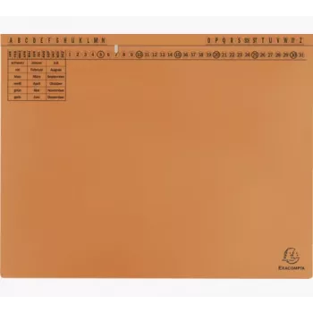 Exacompta 371109B Parastā mapes vāka mape - Kartons - Oranžs - 320 g/m² - 265 x 316 mm