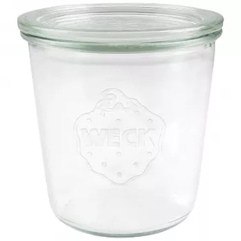 WECK Mold Jar 580ml Set of 6 - Caurspīdīgas stikla konservēšanas burkas ar vākiem, klipšiem un gumijas gredzeniem