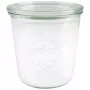 WECK Mold Jar 580ml Set of 6 - Caurspīdīgas stikla konservēšanas burkas ar vākiem, klipšiem un gumijas gredzeniem