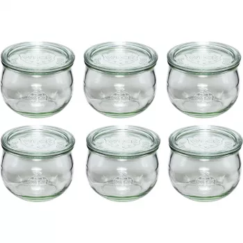 WECK Tulip Jar 580ml 6 komplekts