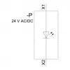 Siemens SIRIUS ACT LED modulis ar integrētu LED AC/DC 24V Balts