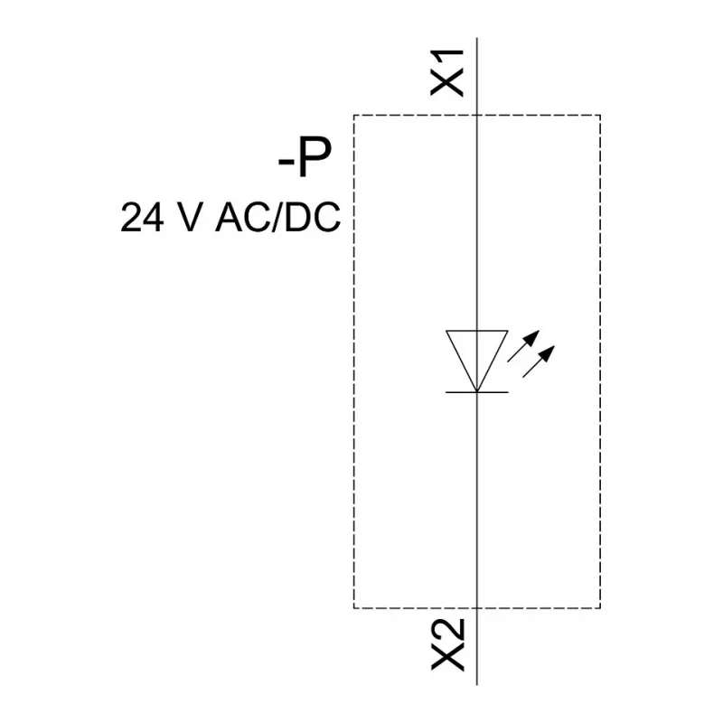 Siemens SIRIUS ACT LED modulis ar integrētu LED AC/DC 24V Balts