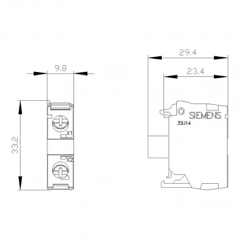 Siemens SIRIUS ACT LED modulis ar integrētu LED AC/DC 24V Balts