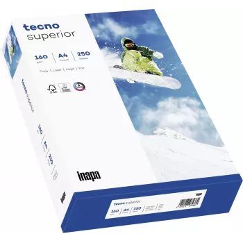 Papyrus Superior Tecno A4 Kopēšanas Papīrs Balts 160 g/m² 250 Loksnes
