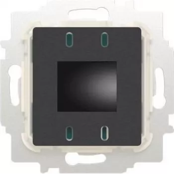 ABB Busch-Jaeger BJ 1096 UTA-BT Telpas temperatūras regulators ieliktnis 24V Normāli atvērts kontakts ar displeju (2CKA001032A0537)