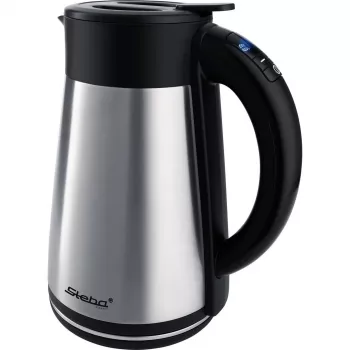 Steba WK 31 Thermo bezvadu ūdens tējkanna ar termokrūzi, 1,7 L, 2200 W, sudraba/melna