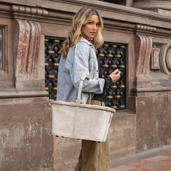 Reisenthel Carrybag Teddy Sand (BK1042) - Iepirkumu grozs, 22L, pārstrādāts poliesters