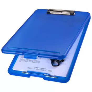 MAPED The Clip Clipboard H2532030 DIN A4 Zils Caurspīdīgs Plastmasas